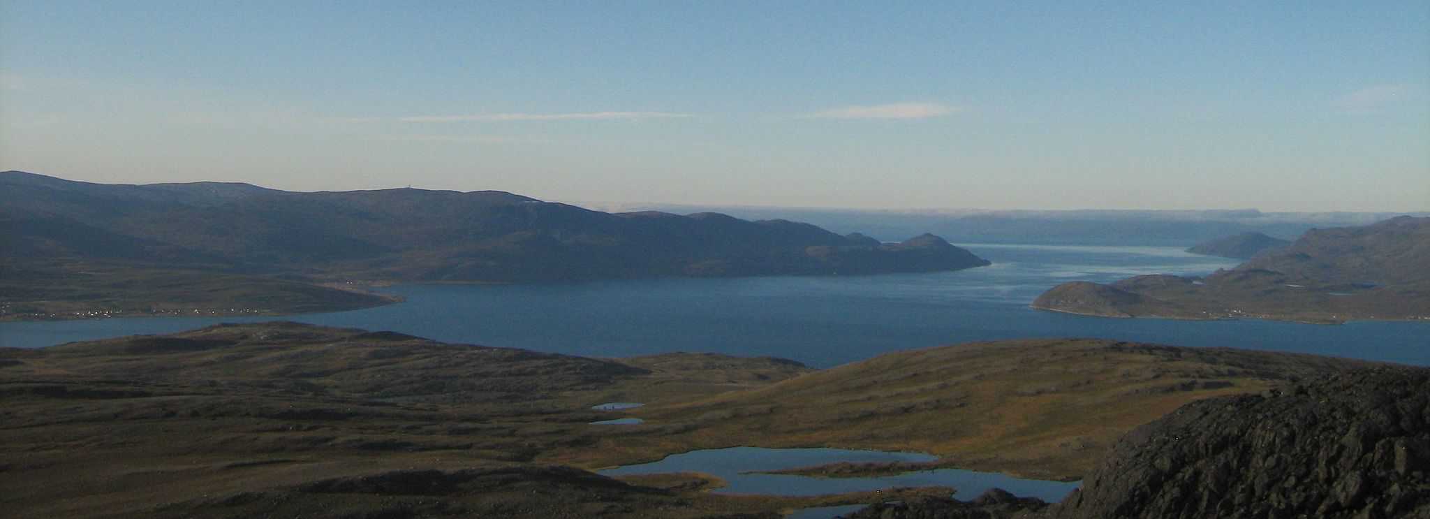 Panorama av Kvalsundet og Repparfjorden