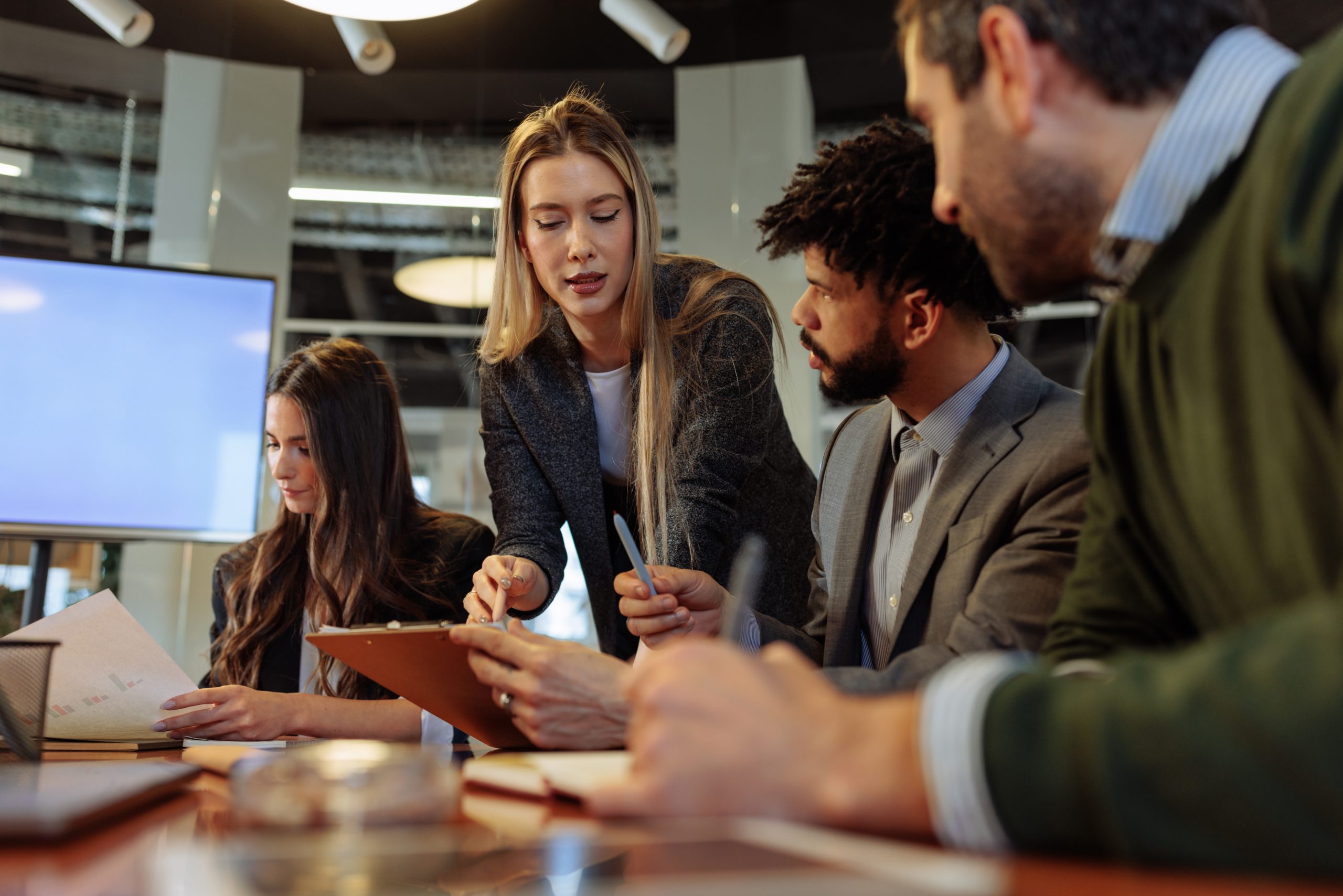 A,Group,Of,Colleagues,Are,All,Together,On,A,Business