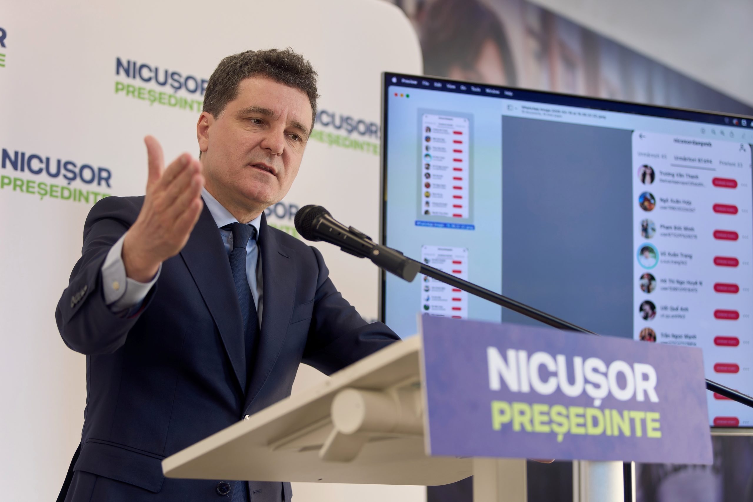 Bucharest,,Romania.,16th,Apr,,2025:,Nicusor,Dan,General,Mayor,Of