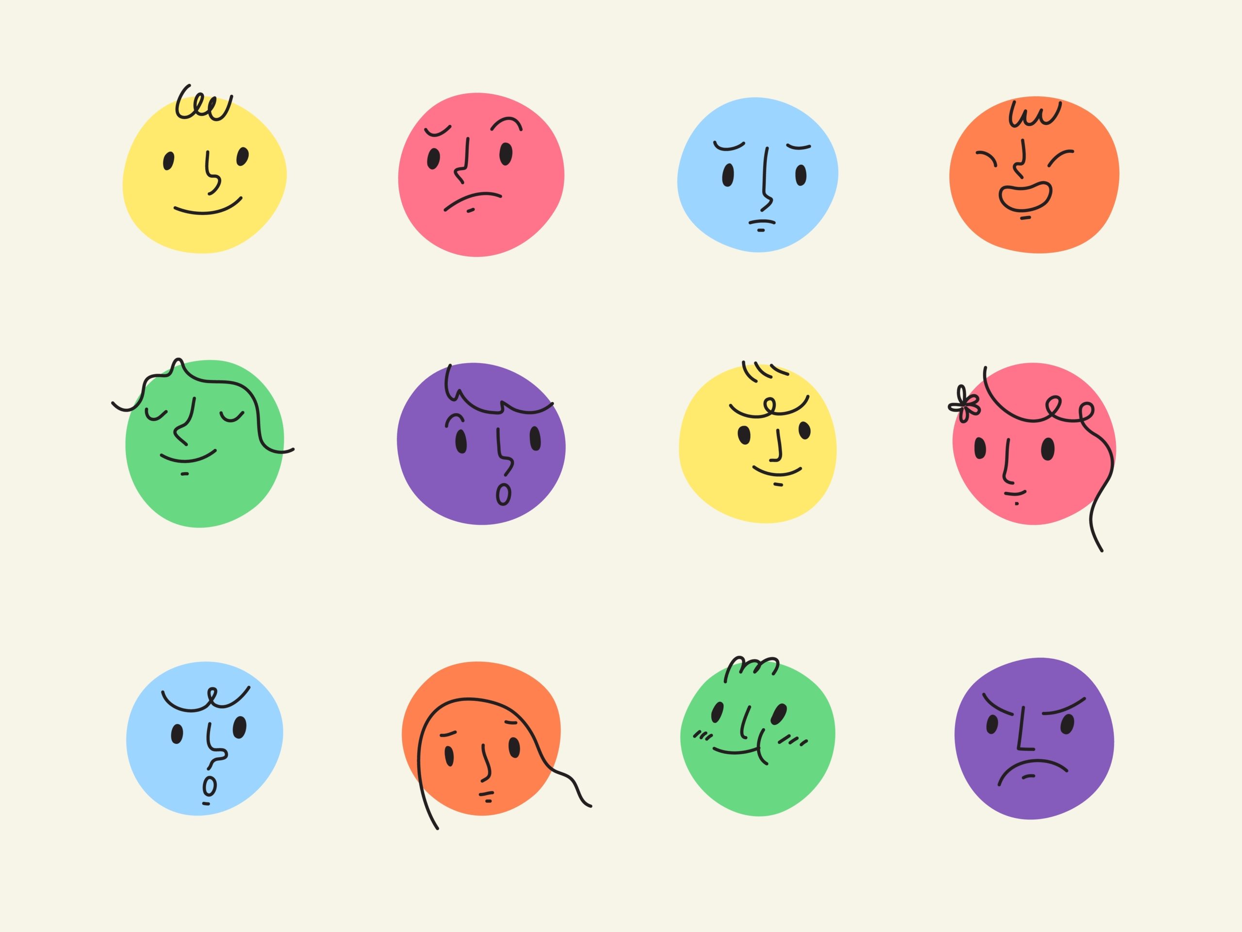 Set,Of,Colorful,Various,Face,Expression,Icons.,Concept,Of,State Set,Of,Colorful,Various,Face,Expression,Icons.,Concept,Of,State